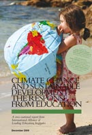 Rapport - Climate Change and Sustainable Development, the Response from Education